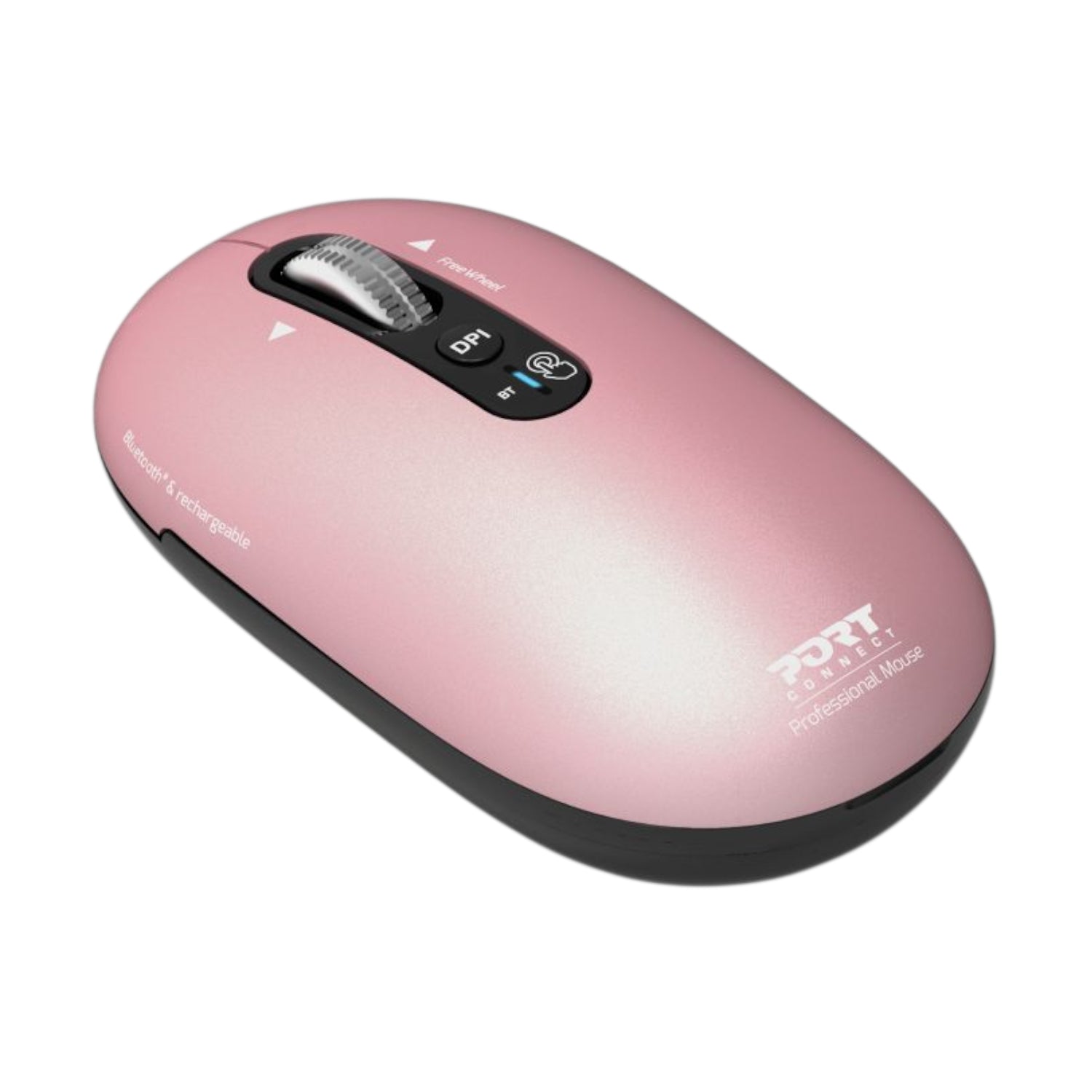 Port Connect PURE MAC Rechargeable Wireless and Bluetooth Mouse - Copper Rose – image 2