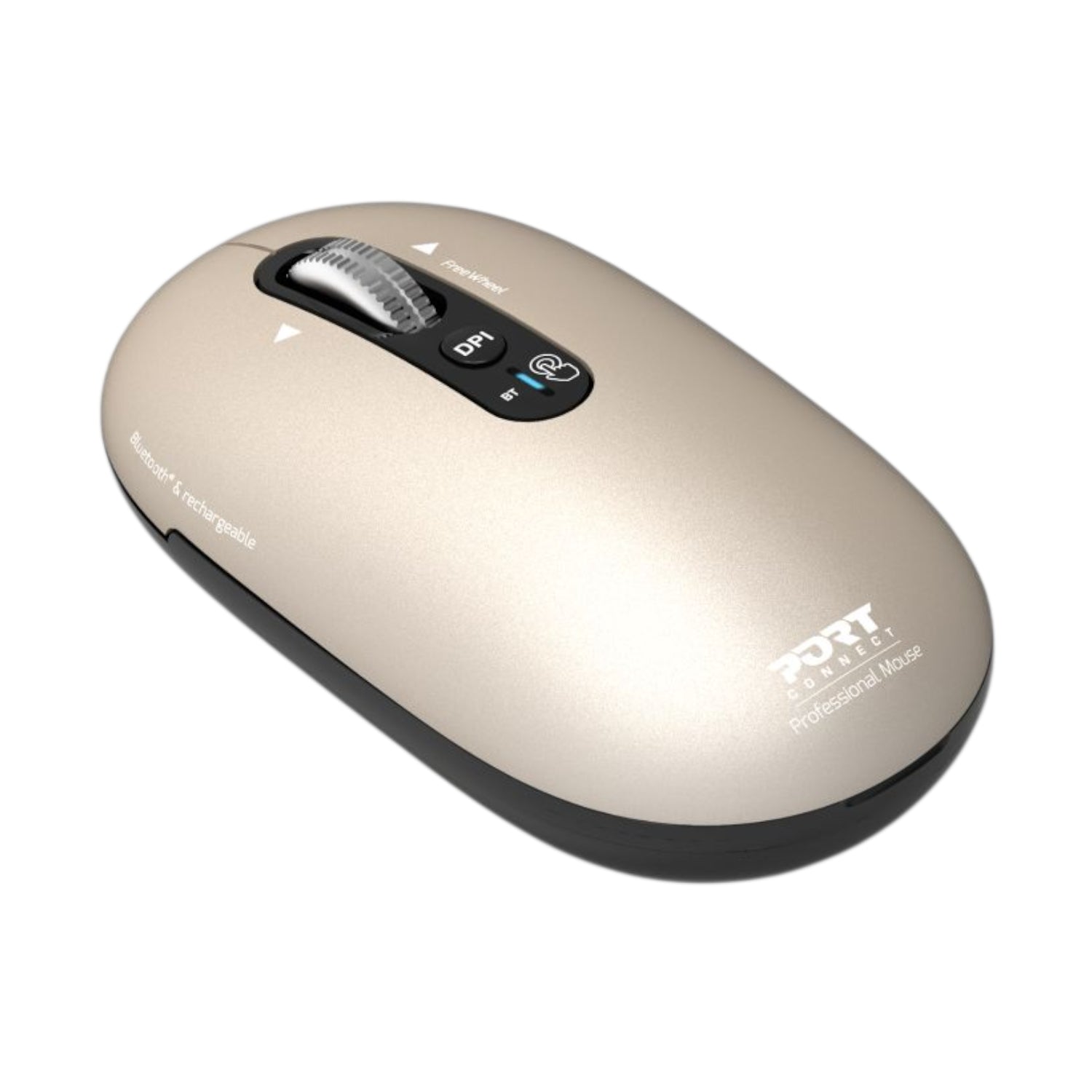 Port Connect PURE MAC Rechargeable Wireless and Bluetooth Mouse - Pearl – image 2