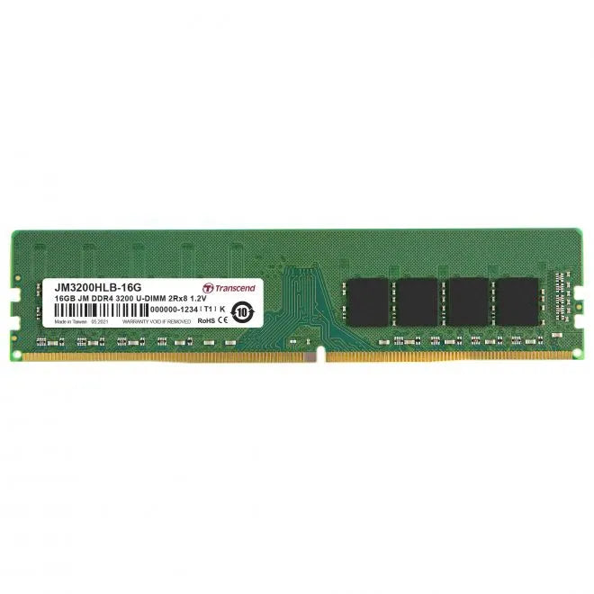 TRANSCEND JET MEMORY 16GB DDR4-3200 DESKTOP U-DIMM 2RX8 CL22 - image 2
