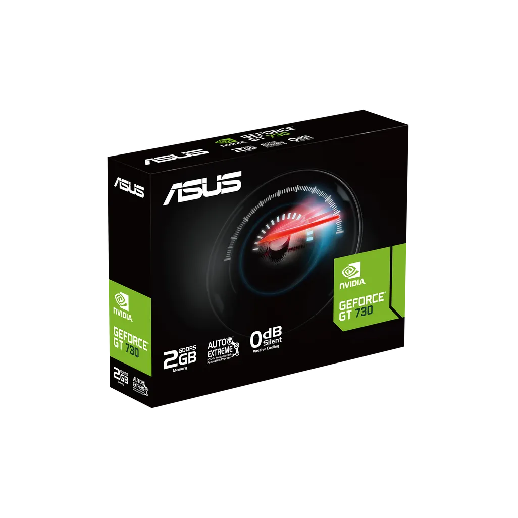 ASUS GT730-4H-SL-2GD5, GeForce GT 730, 2 GB, GDDR5, 5010 MHz, 3840 x 2160 pixels, PCI Express x1