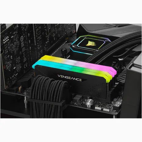Corsair VENGEANCE® RGB RS 8GB (1 x 8GB) DDR4 DRAM 3200MHz C16 Memory Kit; 16-20-20-38; 1.2V; Black - image 2