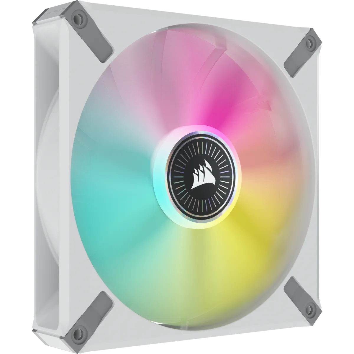 Corsair ML140 140mm PWM 400 - 2000 RPM Premium Magnetic Levitation Fan; Dual Pack With Lighting Node Core - White - image 2