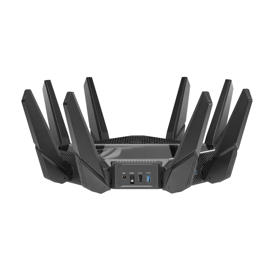 Asus ROG Rapture GT-AXE16000 quad-band WiFi 6E gaming router;dual 10G ports; 2.5G WAN port; dual WAN; AiMesh support