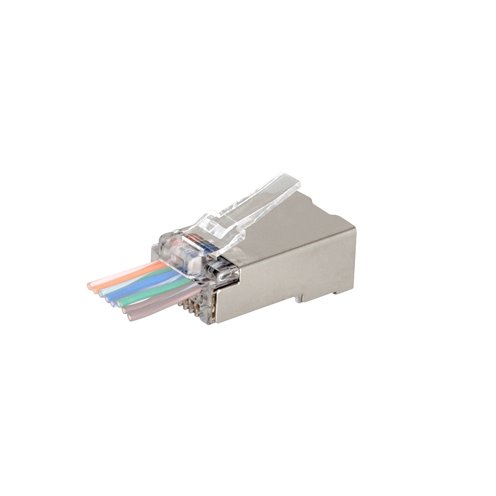 PROSKIT CAT6 SHIELDED EZCON PASS THROUGH (PER100)