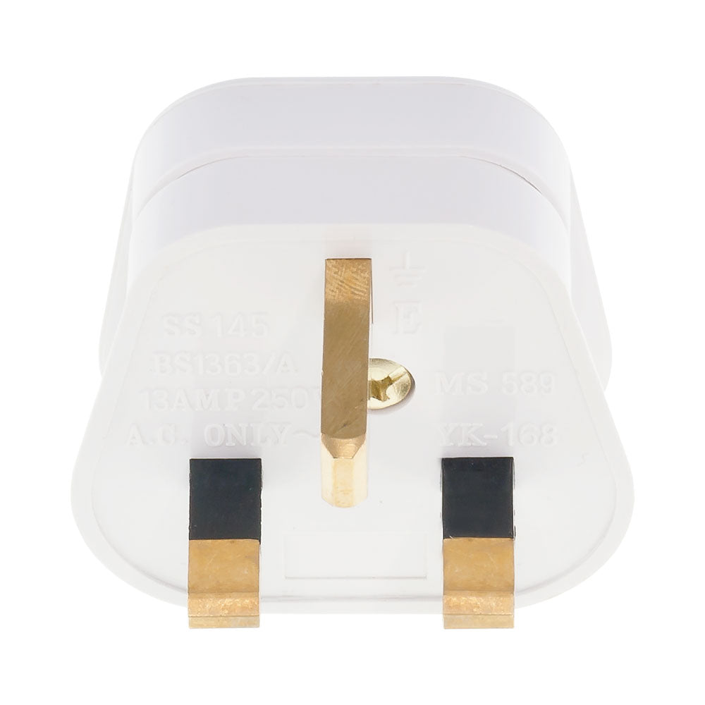 13 AMP BRITISH FUSED FLAT PIN PLUGTOP