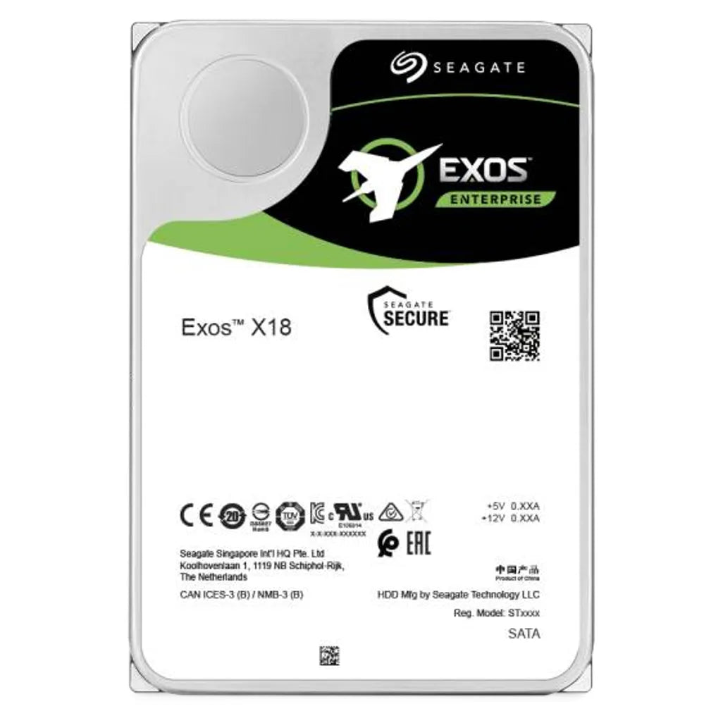 Seagate Exos X18, 3.5", 16000 GB, 7200 RPM