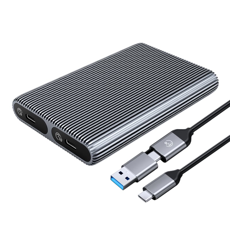 ORICO Dual-bay M.2 NVME + SATA SSD Enclosure