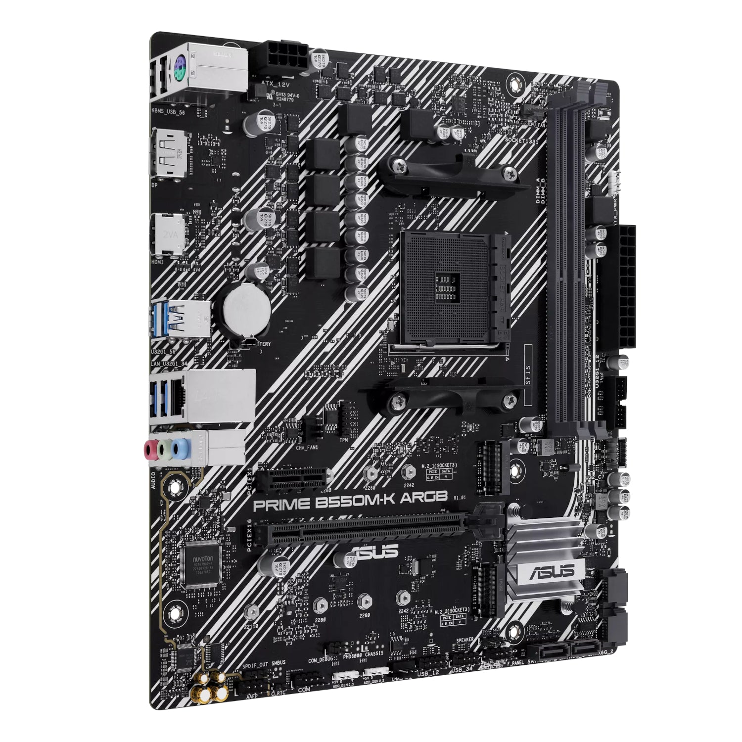 Asus PRIME B550M-K ARGB AM4 and Asus Prime LC 240 ARGB Liquid CPU Cooler Bundle – image 2
