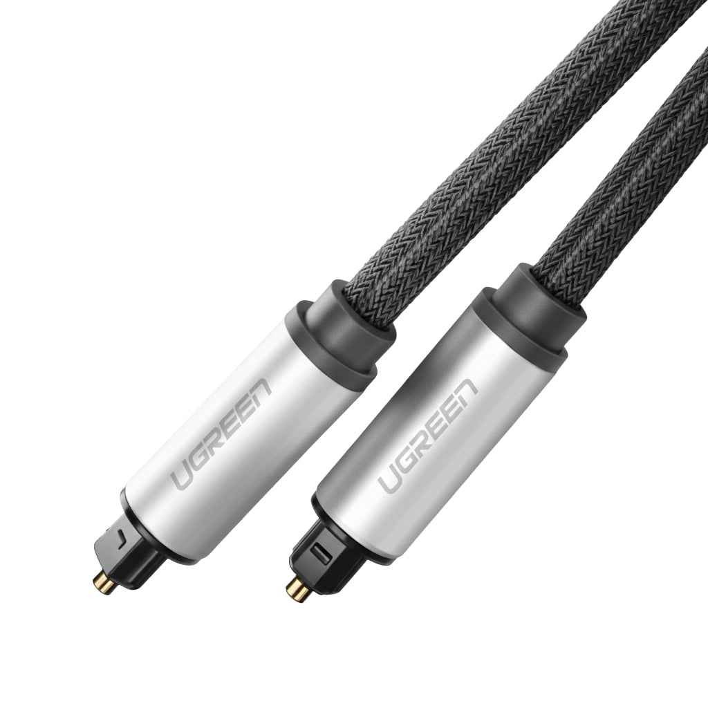 UGREEN AV108 Male to Male Toslink Optical Audio Cable 2m–Grey – image 2