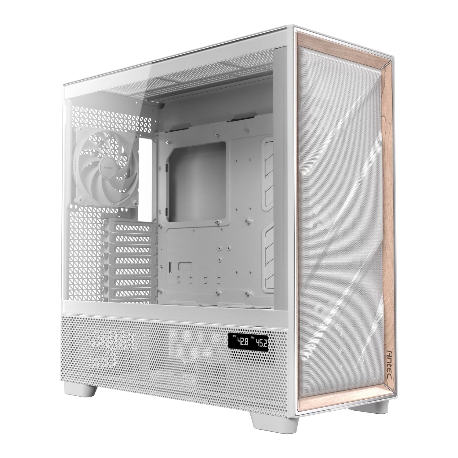 Antec FLUX PRO E-ATX Full Tower Gaming Chassis – White