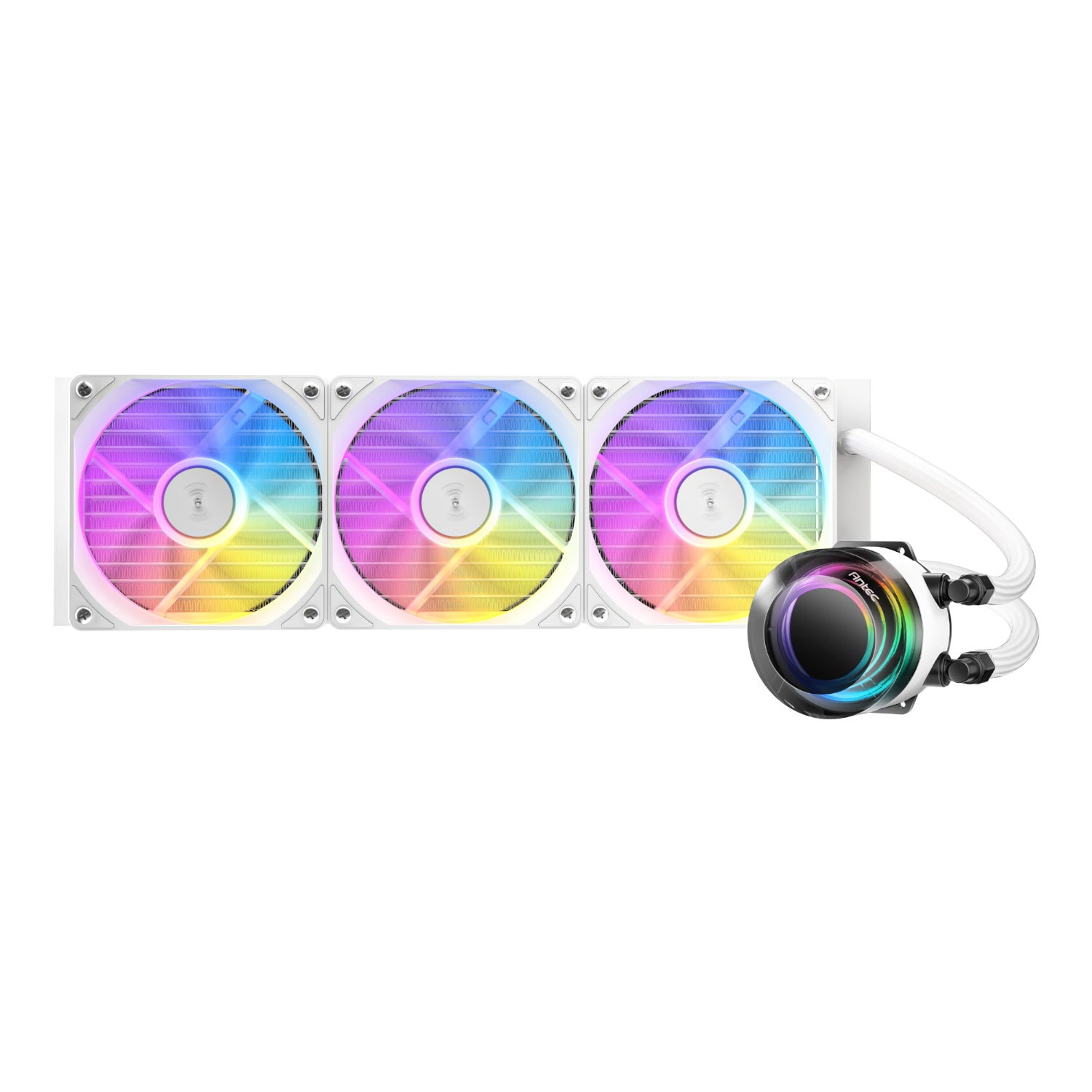 Antec VORTEX LUM 360 ARGB AIO CPU Liquid Cooler - White – image 2