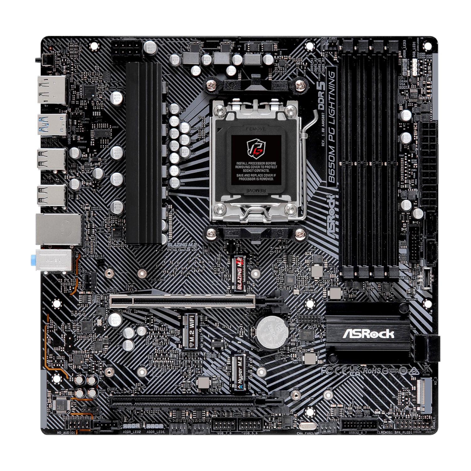 ASRock B650M PG Lightning AMD AM5 Micro ATX Motherboard – image 2