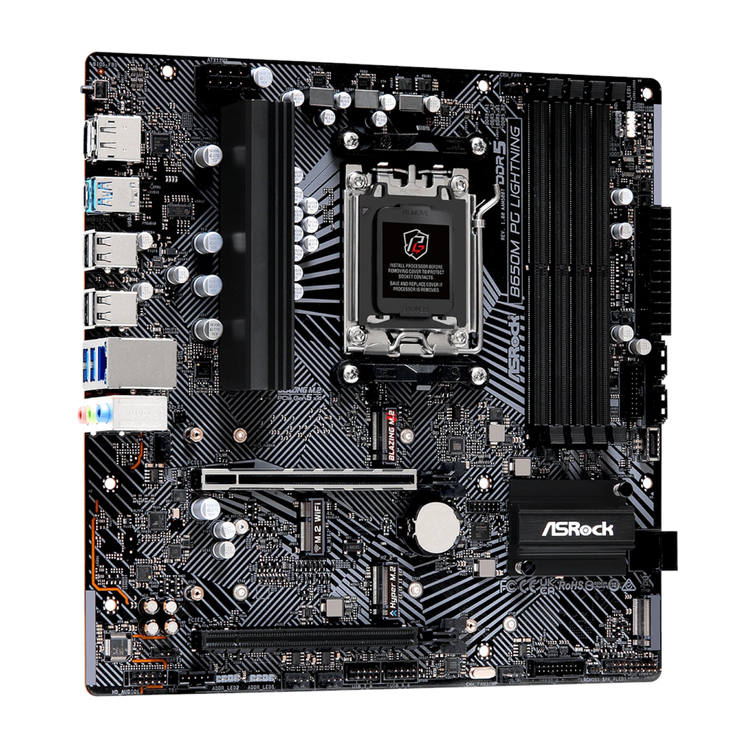 ASRock B650M PG Lightning AMD AM5 Micro ATX Motherboard – image 3