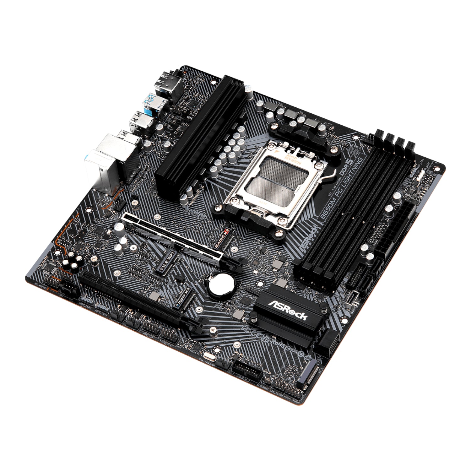 ASRock B650M PG Lightning AMD AM5 Micro ATX Motherboard – image 4