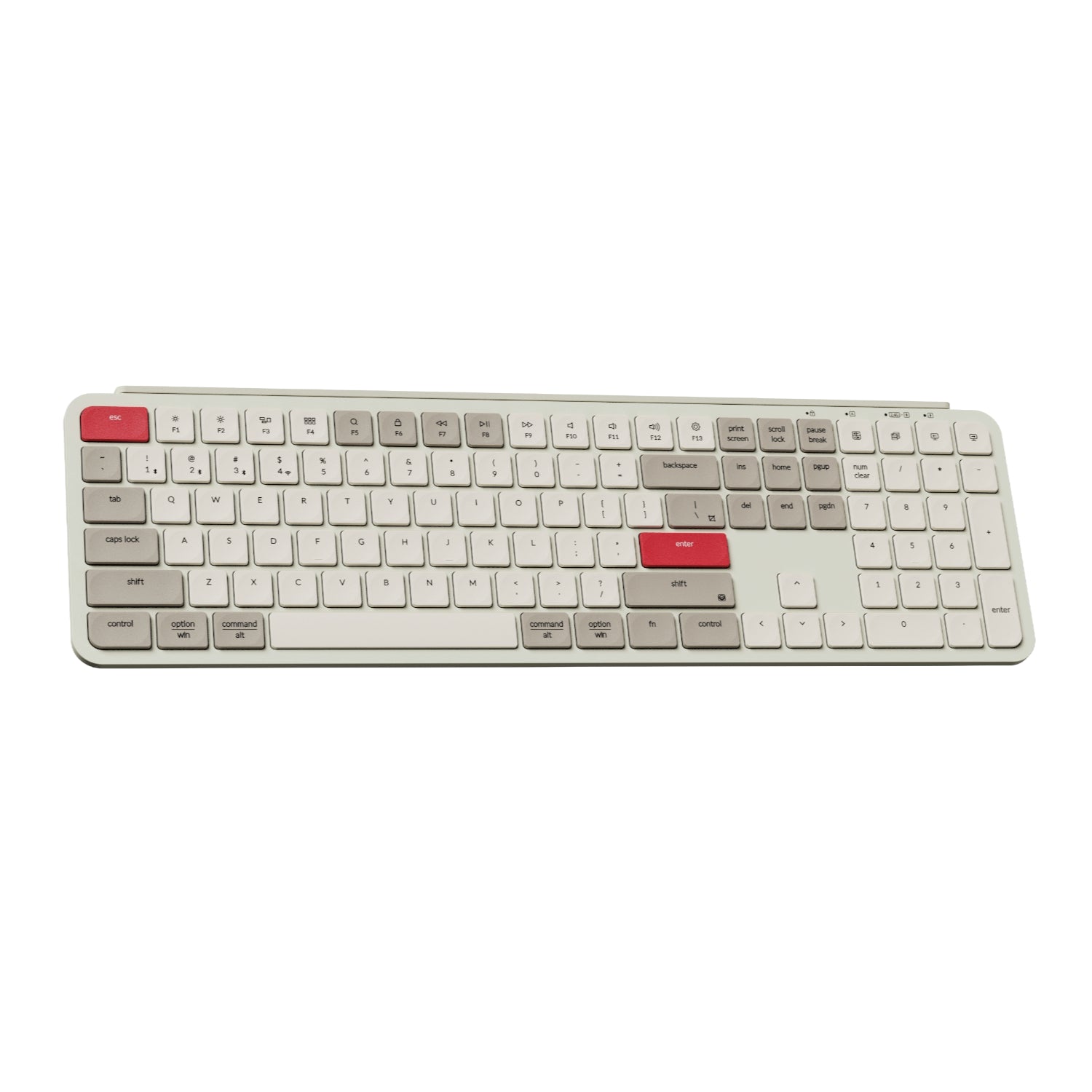 Keychron B6 Pro Ultra-Slim 100% Wireless Keyboard – Retro Red – image 2