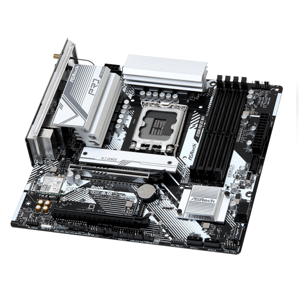 ASRock B760M Pro RS WiFi Intel LGA 1700 MATX Gaming Motherboard – image 4