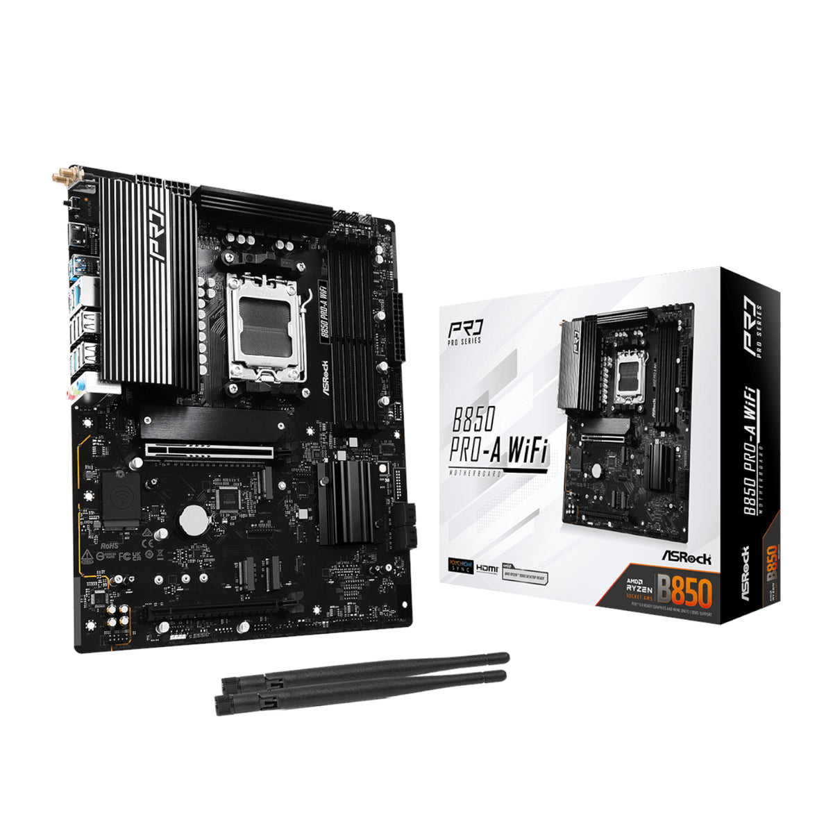 ASRock B850 Pro-A Wi-Fi AM5 ATX Motherboard