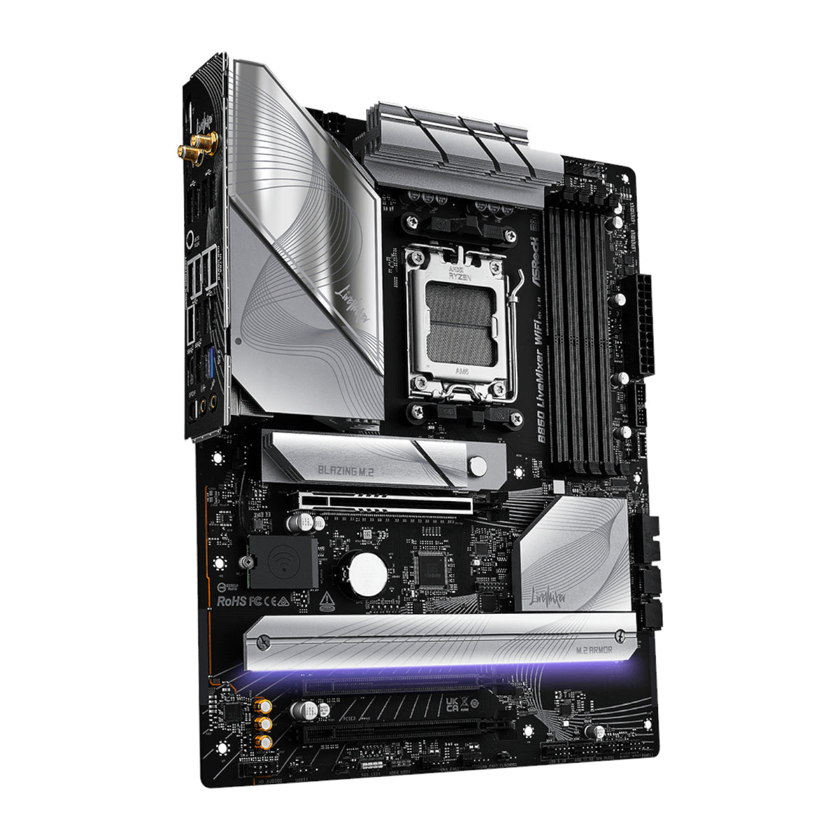 ASRock B850 LiveMixer WiFi AM5 ATX Gaming Motherboard – image 3