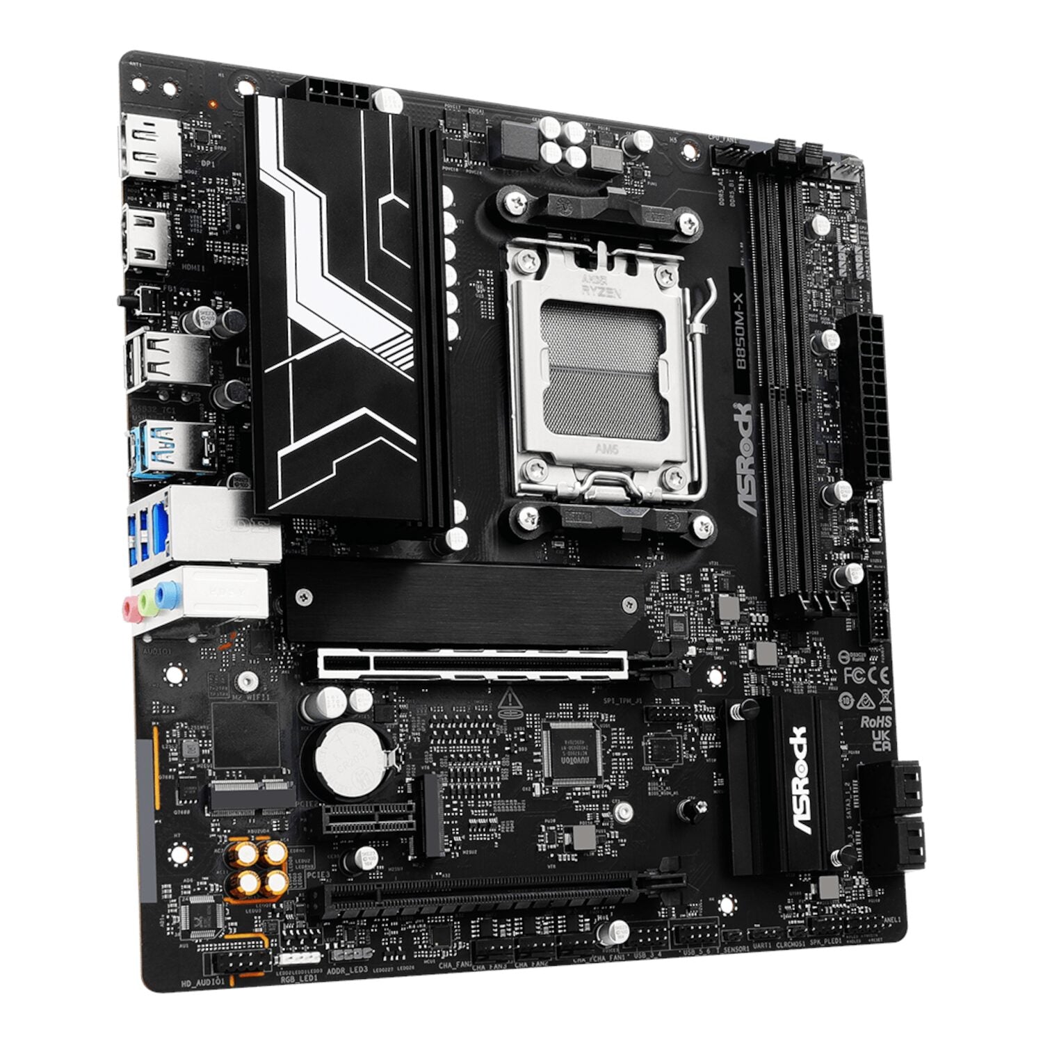 ASRock B850M-X WiFi AM5 Micro ATX Motherboard (DDR5, PCIe 5.0, Wi-Fi 6E) – image 3