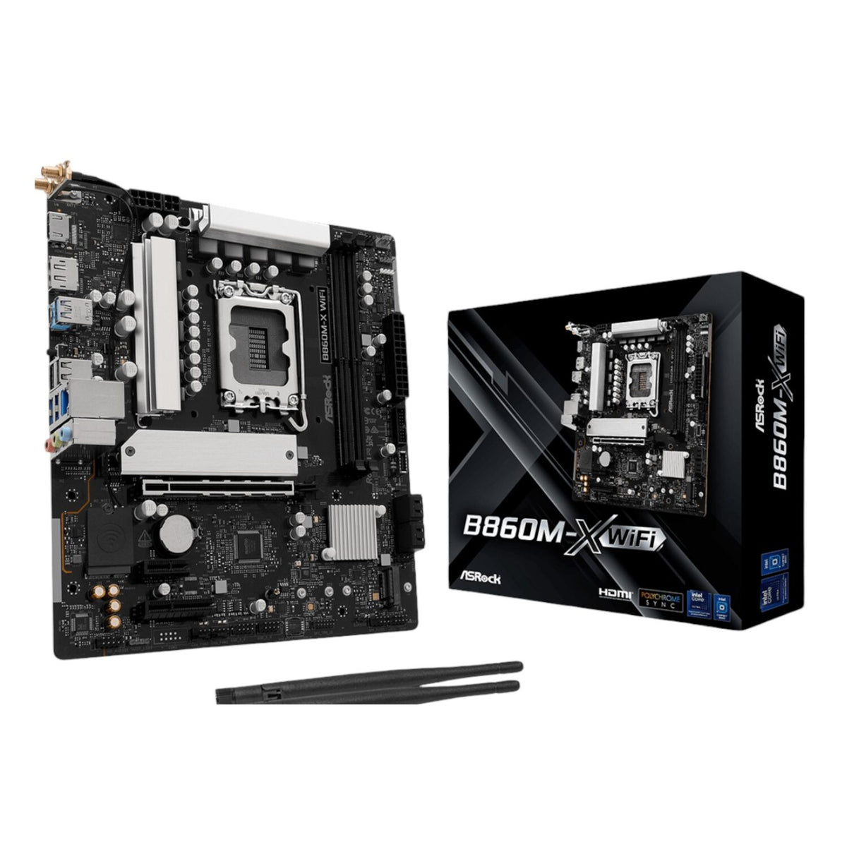 ASRock B860M-X WIFI Micro ATX DDR5 Motherboard (PCIe 5 and Wi-Fi 6E)