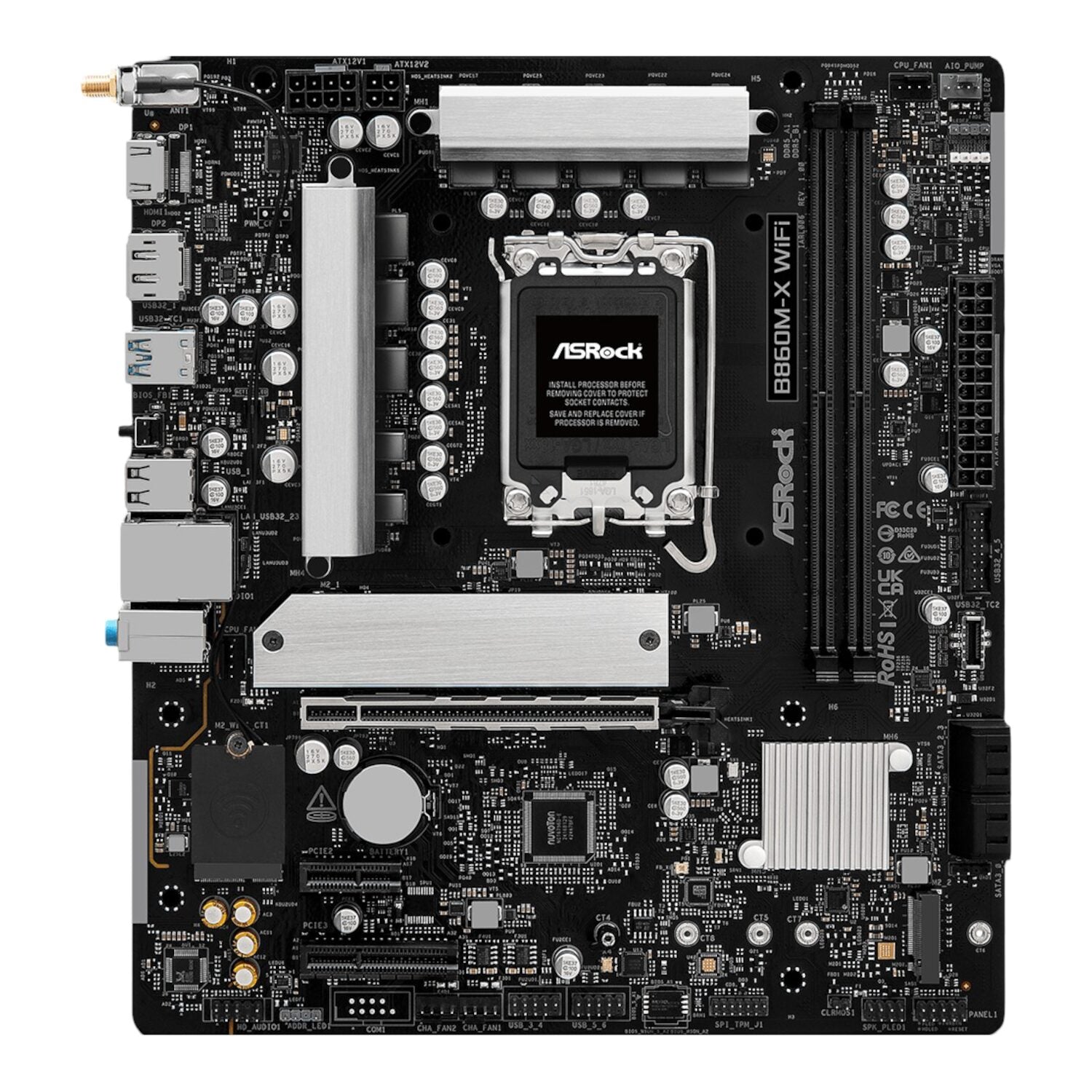 ASRock B860M-X Micro ATX DDR5 Motherboard (PCIe 5 and Wi-Fi 6E) – image 2