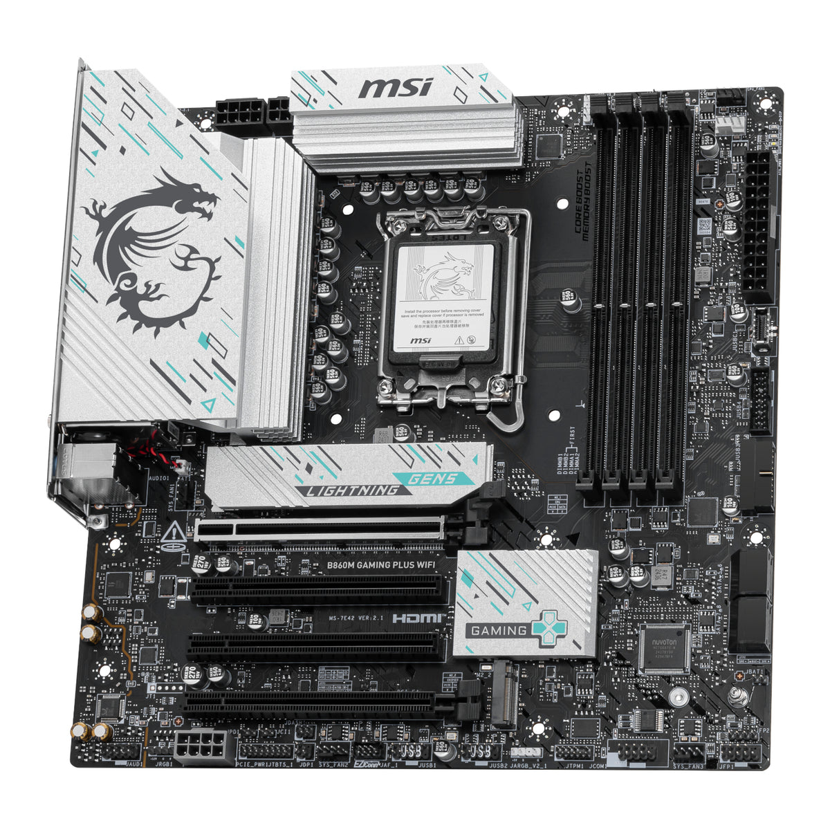 MSI B860M Gaming PLUS WIFI Intel LGA1851 DDR5 M-ATX Motherboard – image 4