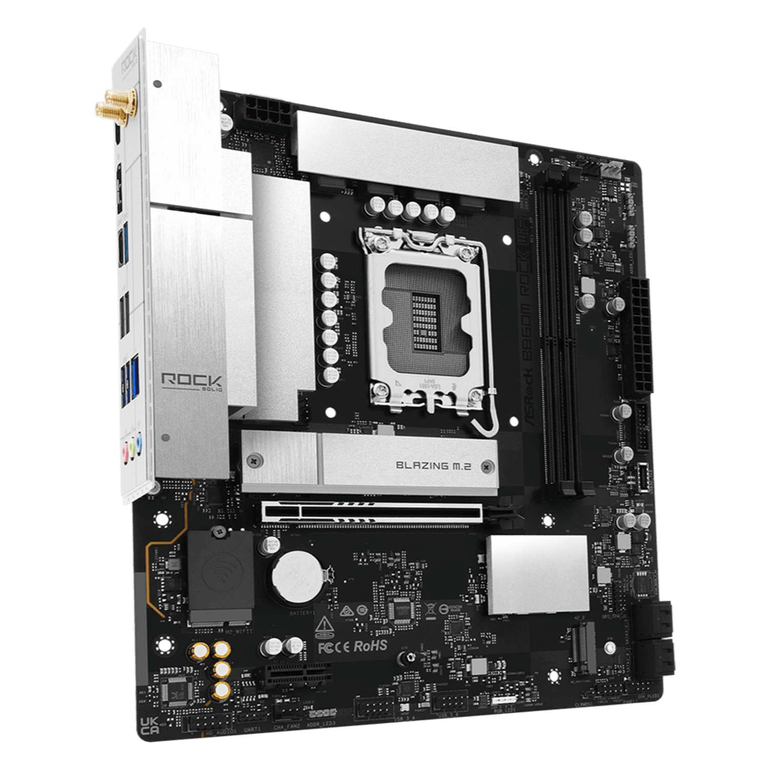 ASRock B860M Rock WiFi Intel LGA1851 MATX Gaming Motherboard – image 3