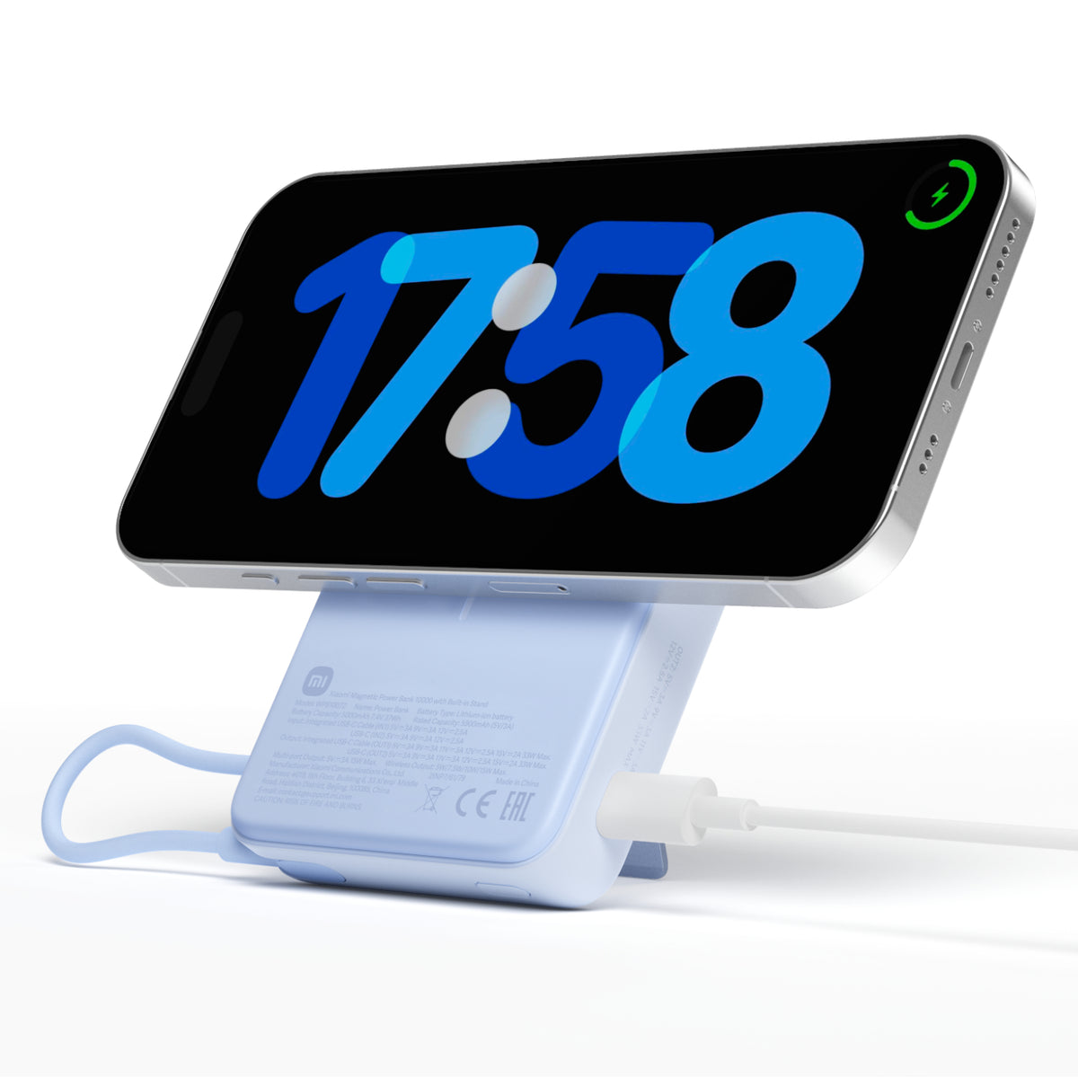 Xiaomi Magnetic Power Bank 10000mAh with Built-in Stand - Blue – image 3