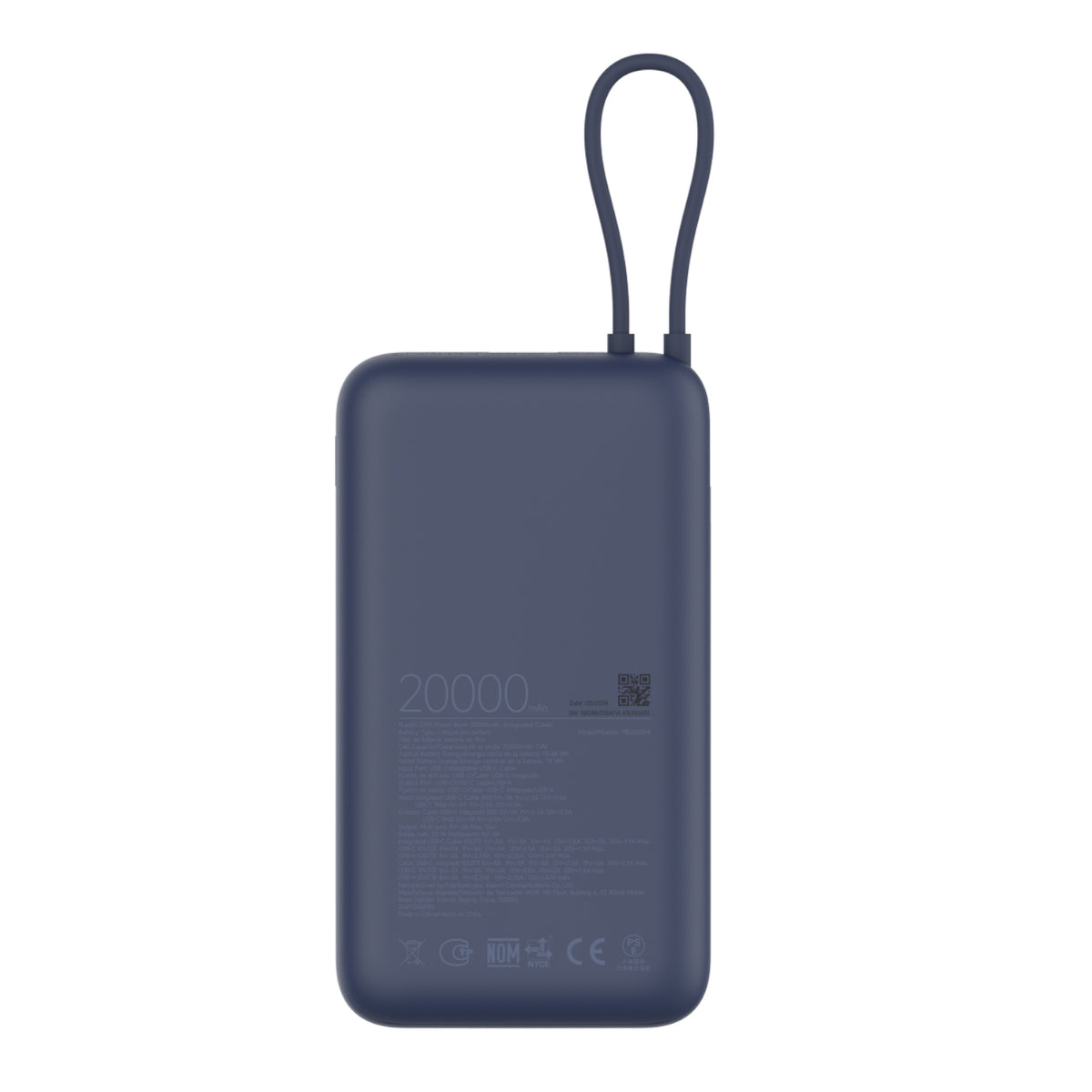 Xiaomi 33W Power Bank 20000mAh (Integrated Cable) – Blue – image 3