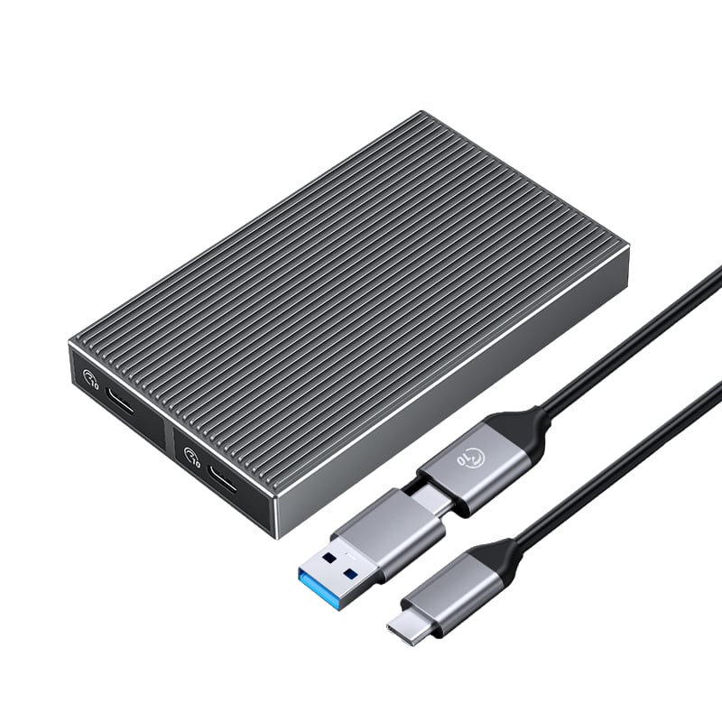 ORICO Dual-bay M.2 NVME + NVME SSD Enclosure