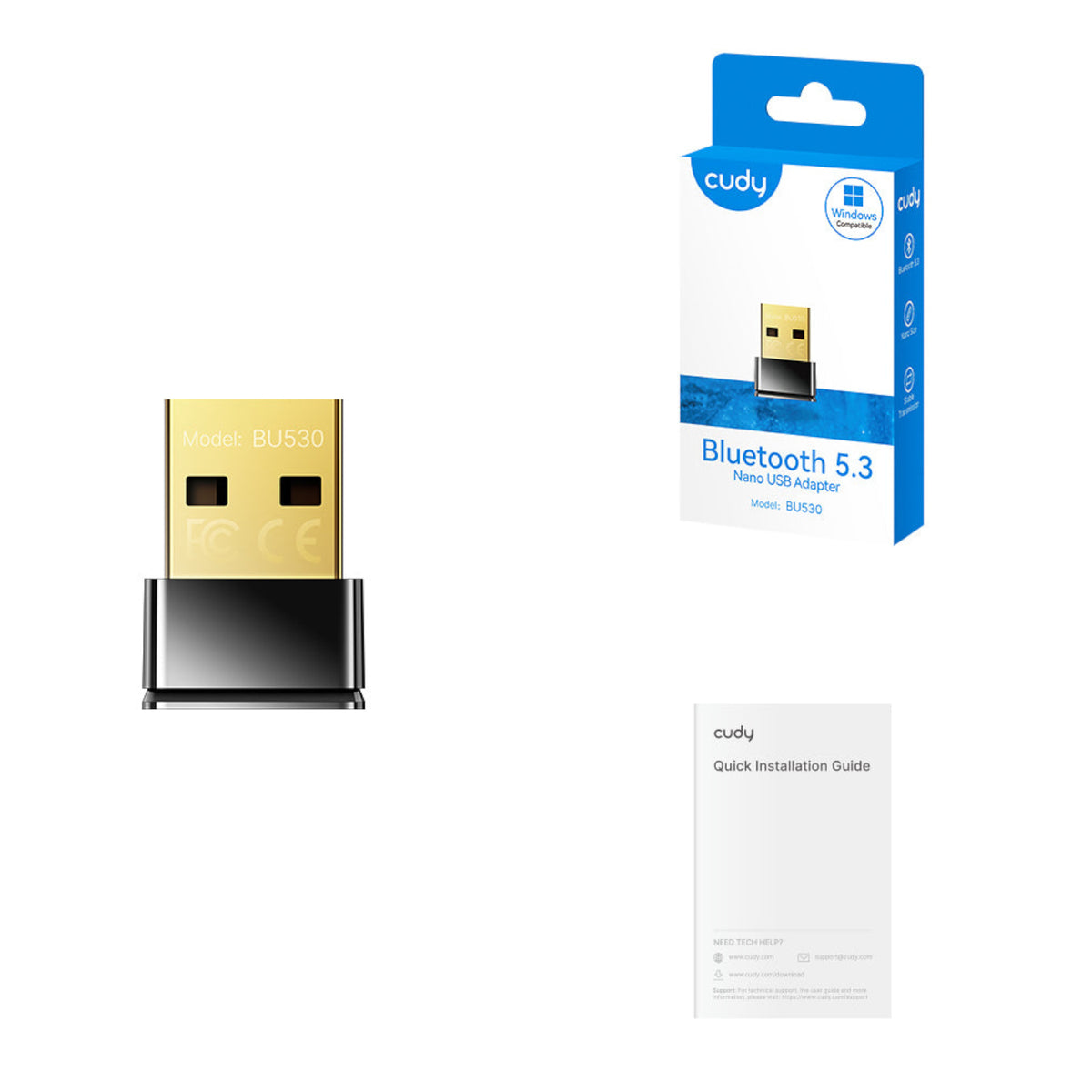 Cudy BU530 Bluetooth 5.3 Nano USB Adapter – image 3