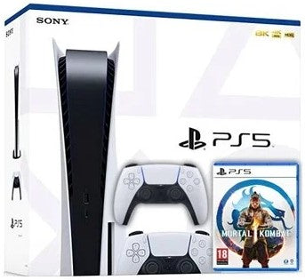 PlayStation 5 Bundle with 2x Dual Sense Controller & Mortal