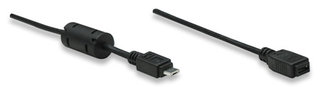 Manhattan 1.8m Micro USB AM to Micro USB Female Cable