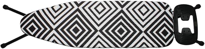Totally Jumbo Ironing Board With Safety Iron Rest Black And White - image 2