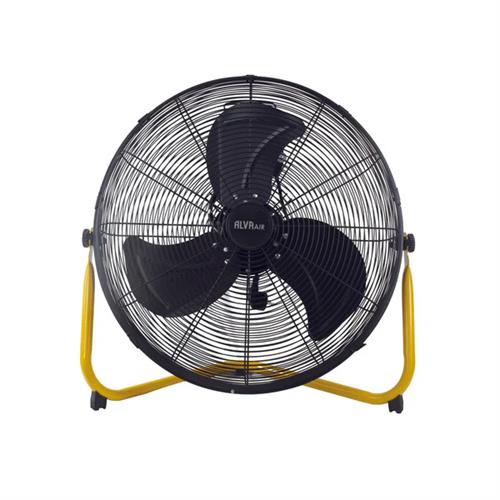 Alva Air 50cm Black With Yellow 160w Floor Fan