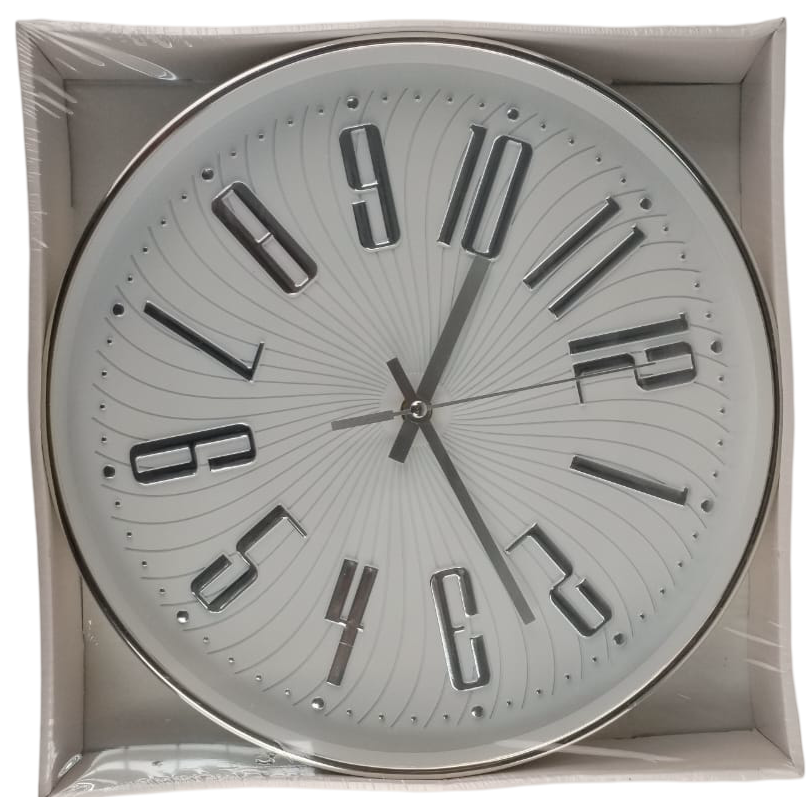 Casey Wall Clock Silver
