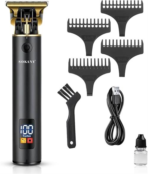 Sokany Professional Cordless Black Hair Trimmer