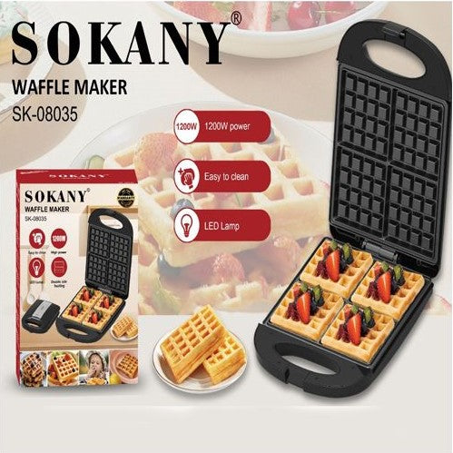 Sokany SK08035 Waffle Maker 1200W