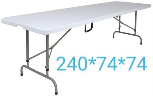 Vytal Foldable Rectangular Canteen Trestle Table 2.4 Metres