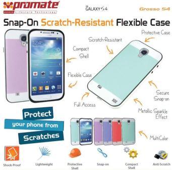 Promate Green Grosso S4 Snap On Resistant Flexible Case
