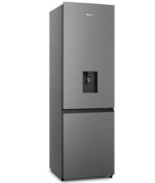Hisense 263L Combi Fridge Freezer Inox with Water dispenser