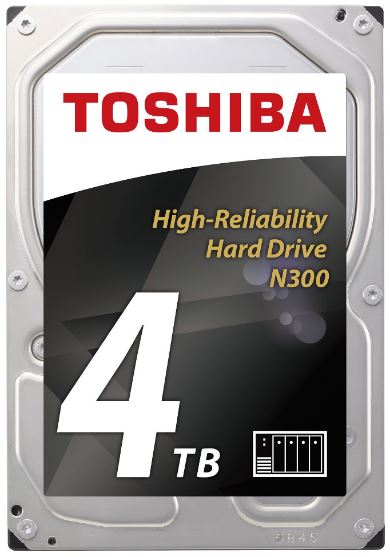 Toshiba 4TB N300 SATA III 3.5 Inch Hard Drive