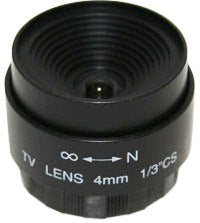 Securnix Lens 4MM Fixed, Retail Box , No Warranty