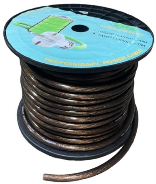 Solarix 35mm Battery Power Cable 50 Metre Roll Black