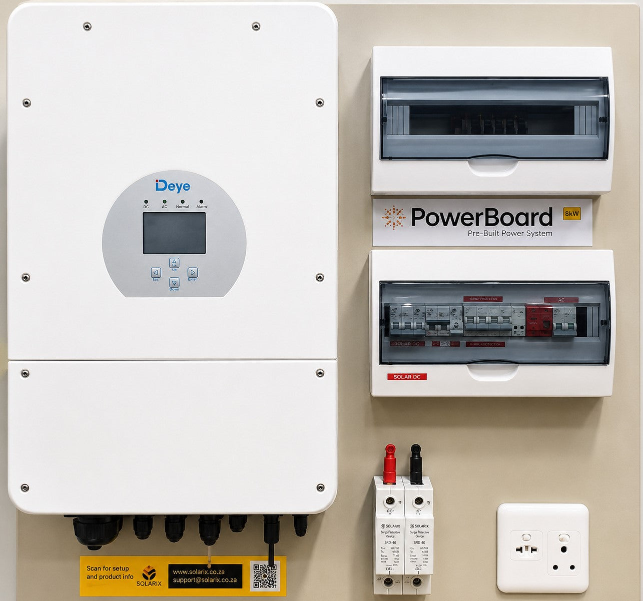 Solarix PreBuilt 8kW Powerboard with Deye Inverter