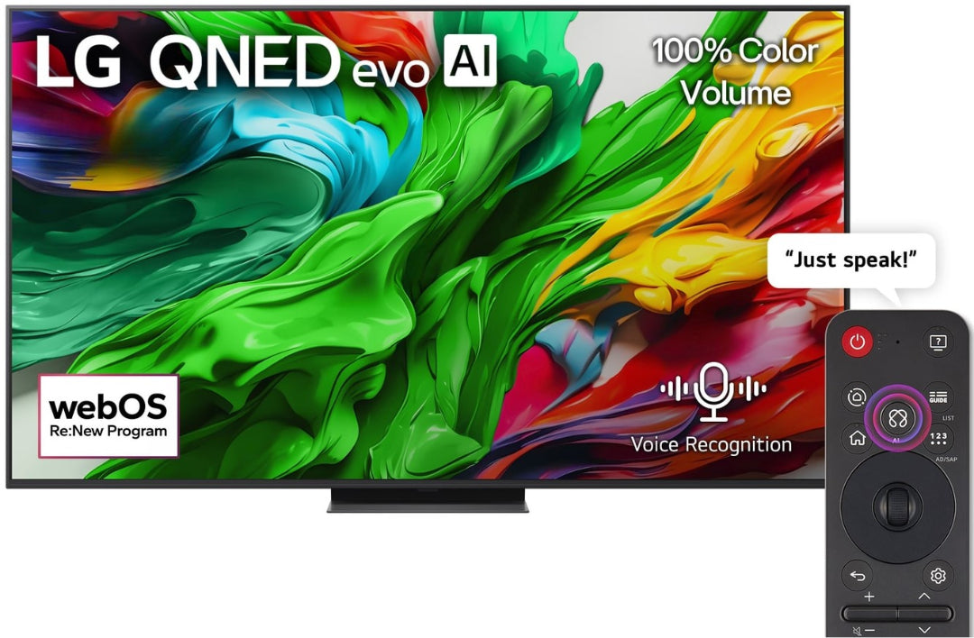 LG 65 Inch QNED evo AI MiniLED 4K Smart TV