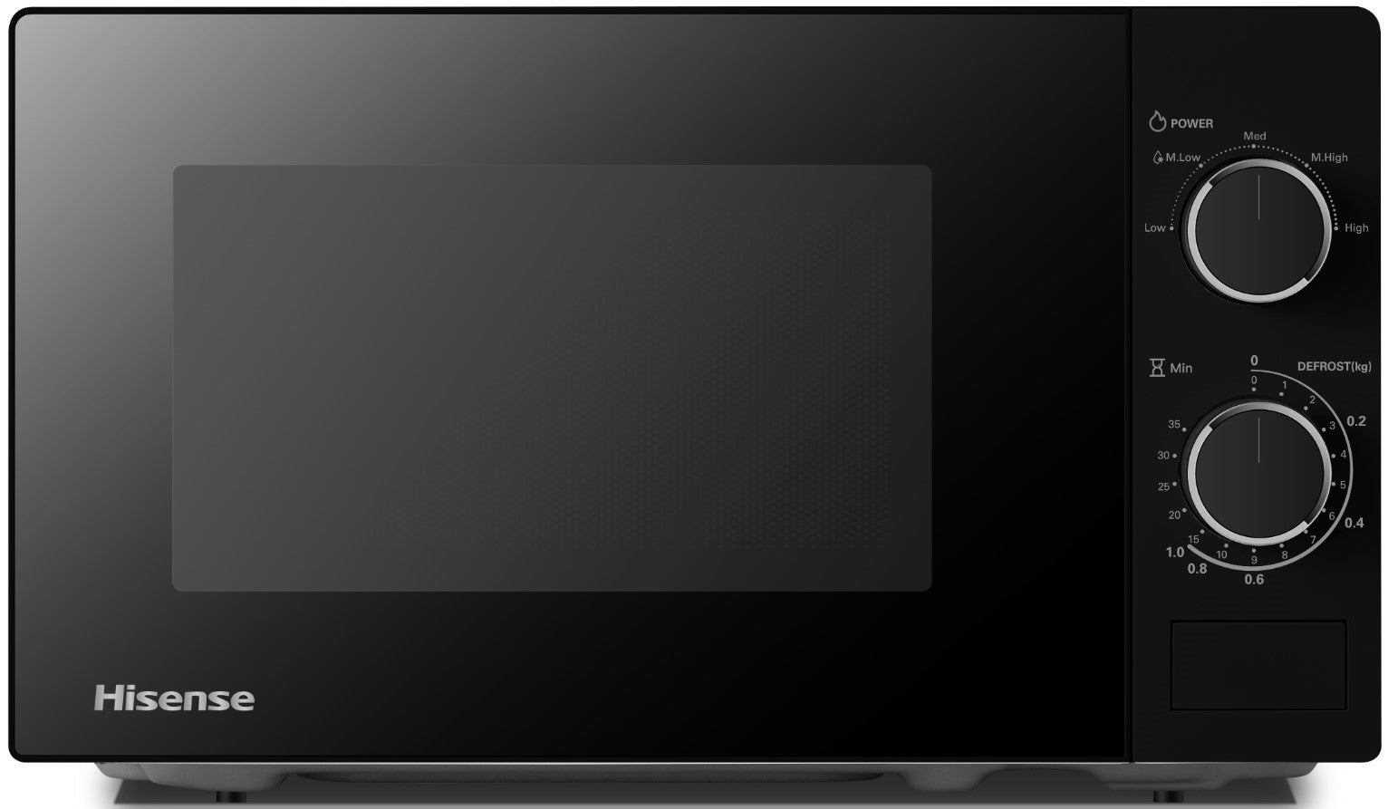 Hisense 20 Litre Matte Black Manual Microwave Oven