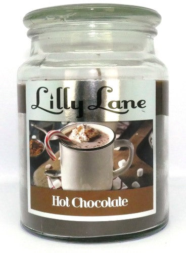 Lilly Lane Hot Chocolate Scented Candle Large Lidded Mason