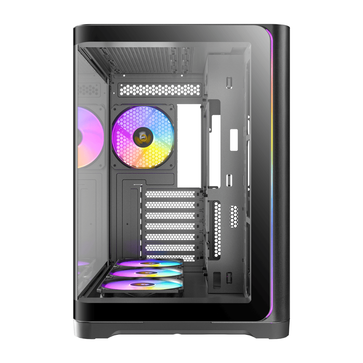 Antec C5 CURVED ARGB ATX | Micro-ATX | ITX ARGB Dual Chamber Mid-Tower Gaming Chassis - Black – image 2