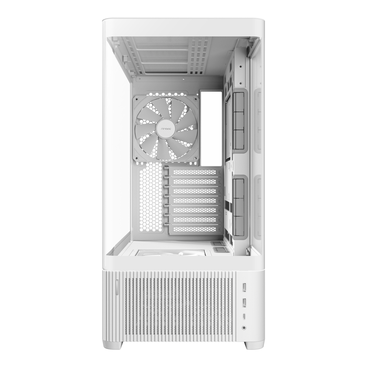 Antec C6 CURVED AIR ATX | Micro-ATX | ITX Mid-Tower Gaming Chassis - White – image 2